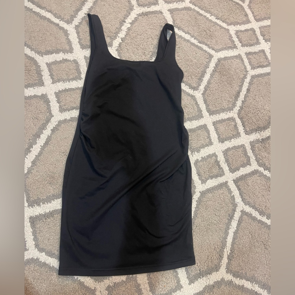 SHEIN Black Maternity Tank Dress